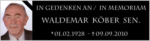 In Gedenken an / in memorian Waldemar Köber
